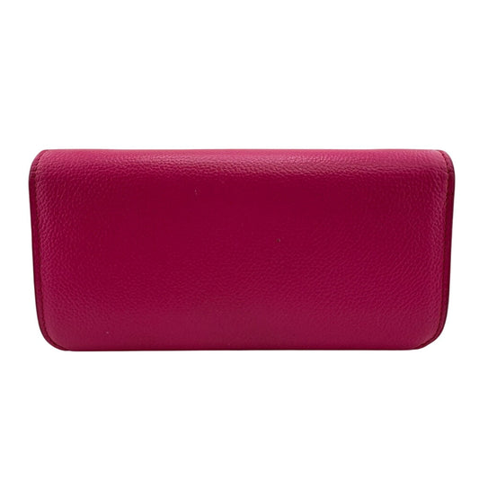 BALENCIAGA Long Wallet Purse 593784 leather pink Cash Continental on Chain