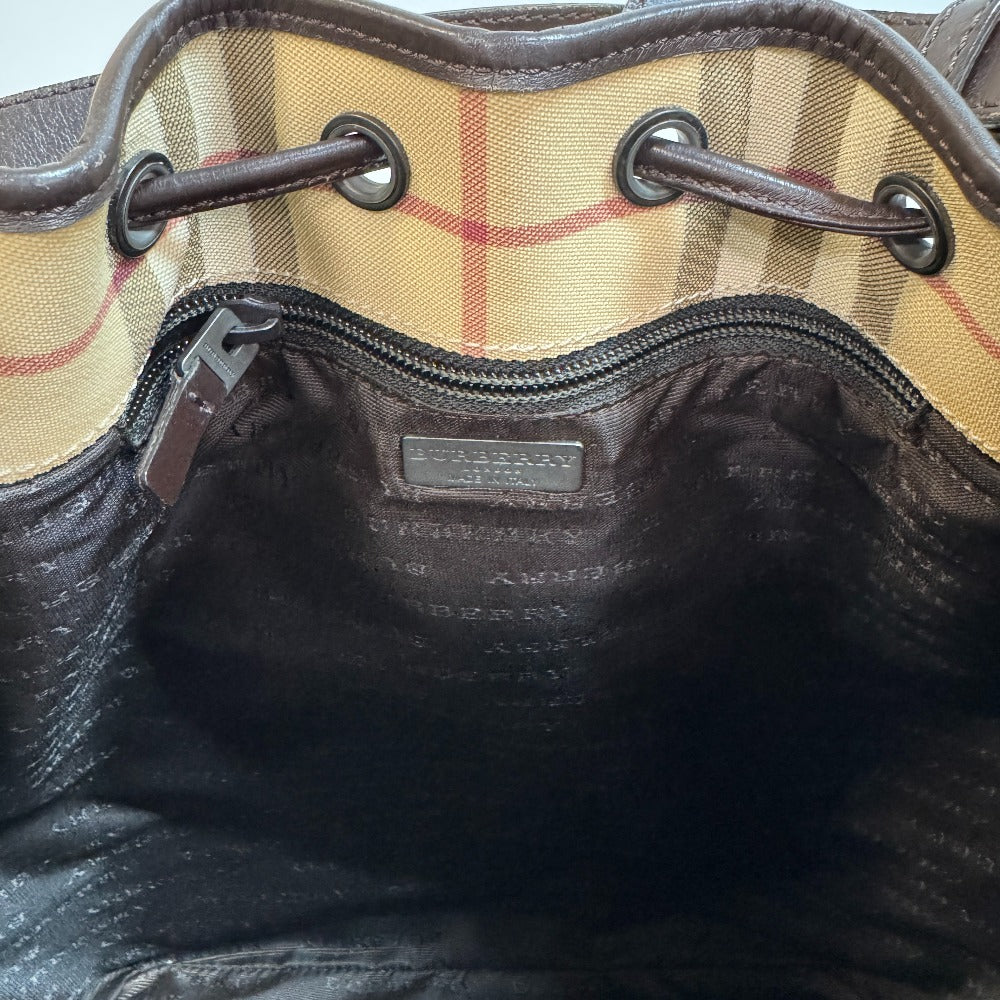 BURBERRY Handbag PVC coated canvas beige Nova Check