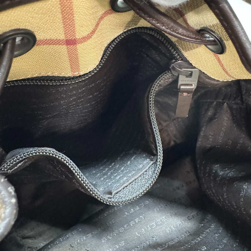 BURBERRY Handbag PVC coated canvas beige Nova Check
