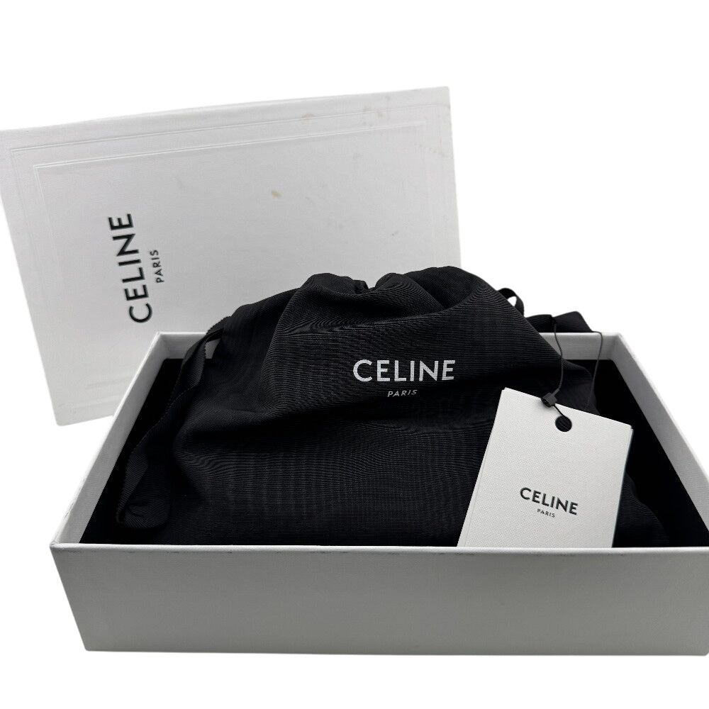 CELINE Long Wallet Purse Leather, shiny calfskin black