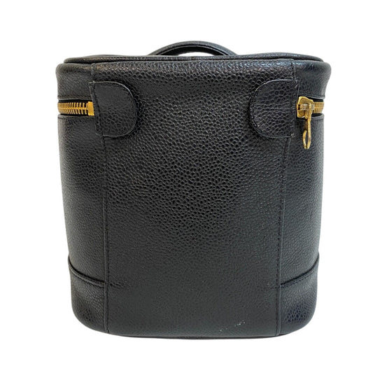 CHANEL Handbag Caviar skin black COCO Mark