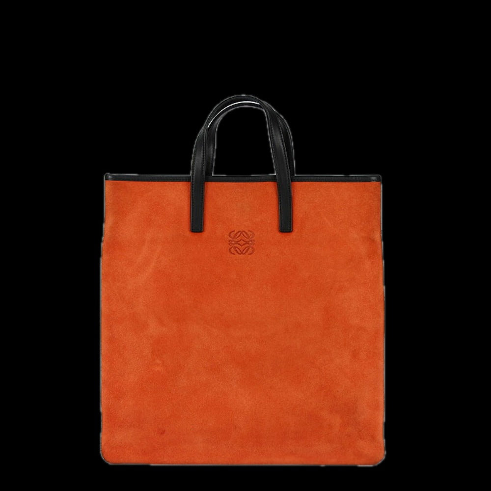 LOEWE Handbag Leather, Suede Orange Women Used Authentic
