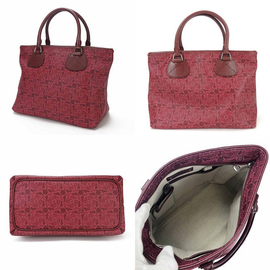 CELINE Handbag PVC, Leather pink Women Used Authentic