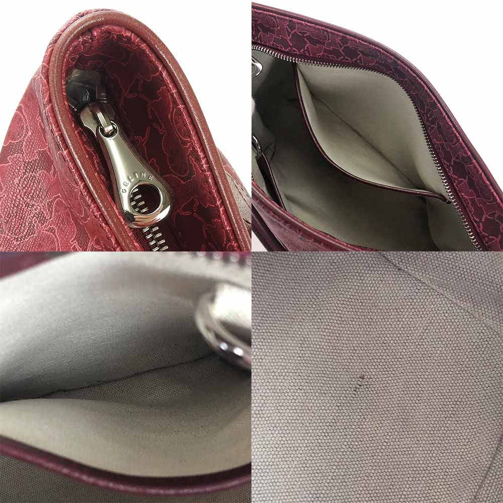 CELINE Handbag PVC, Leather pink Women Used Authentic