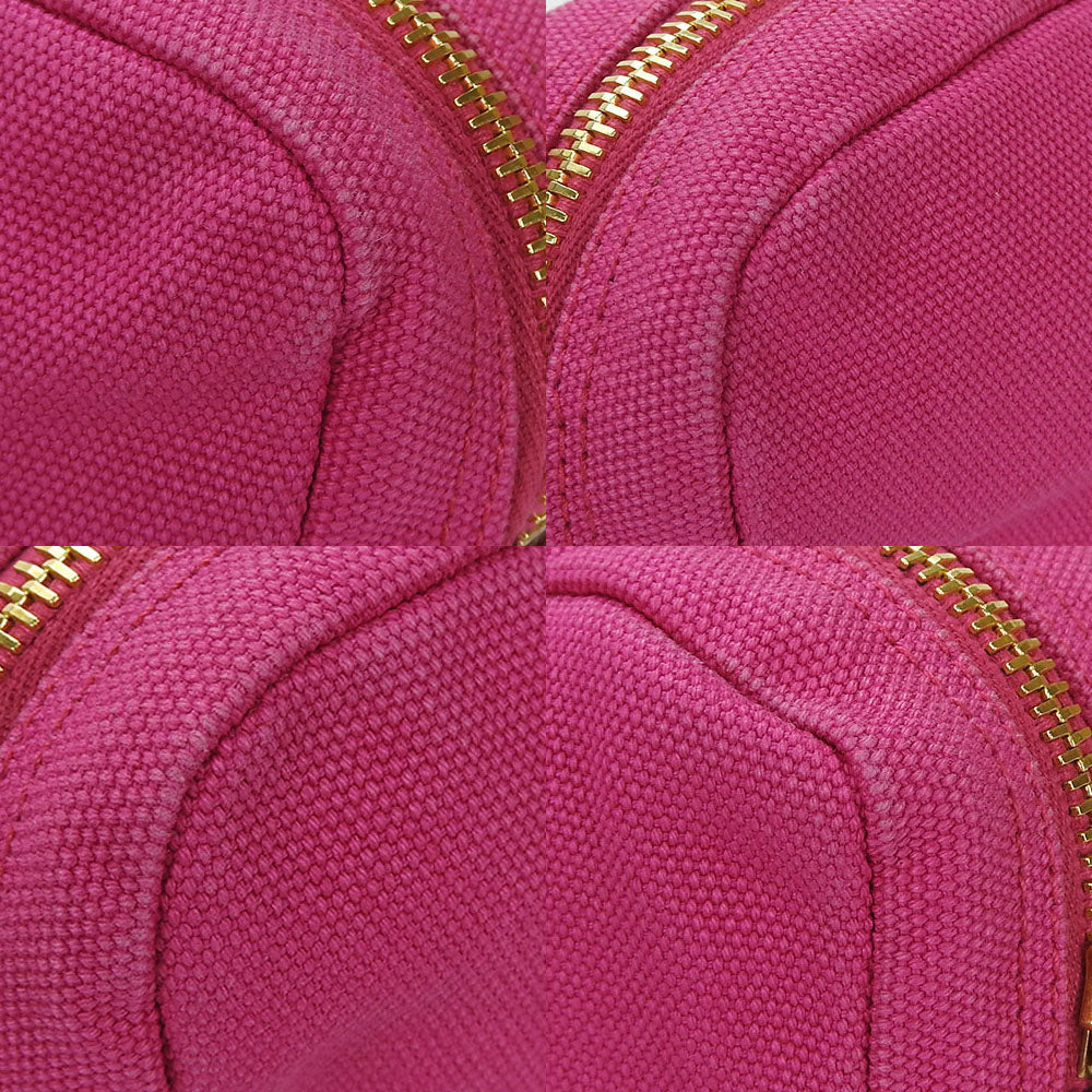 PRADA Pouch 1N0340 canvas pink Women Used Authentic