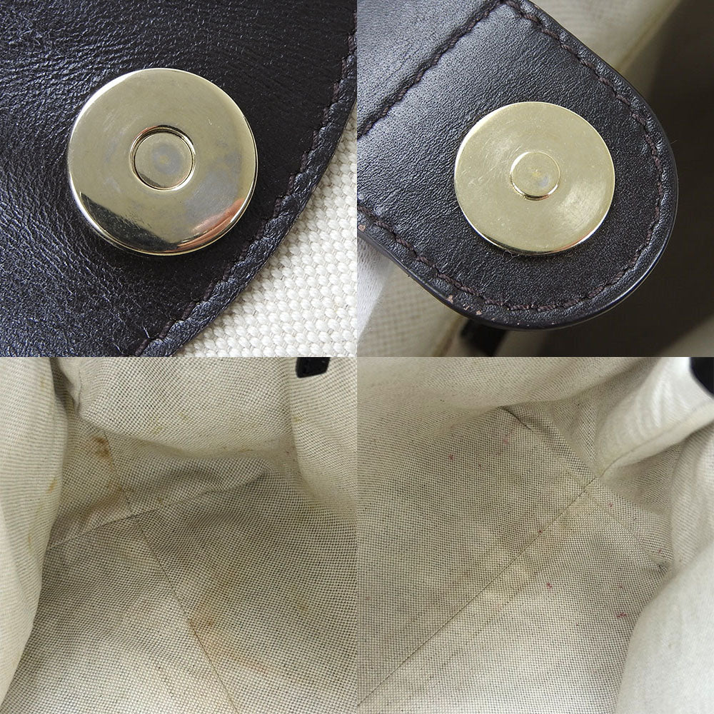 GUCCI Tote Bag 211944 GG canvas beige Sukey Women Used Authentic