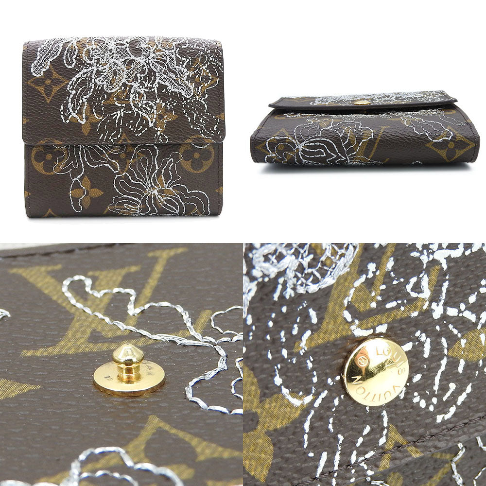 LOUIS VUITTON Tri-fold wallet M95396 Monogram d'Anthel Argent Porto Monnaie BiCartes Credit Women Used Authentic