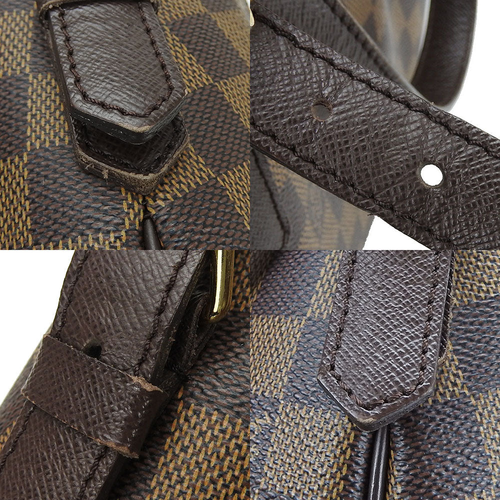 LOUIS VUITTON Shoulder Bag N51174 Damier canvas Brown Belem MM Women Used Authentic
