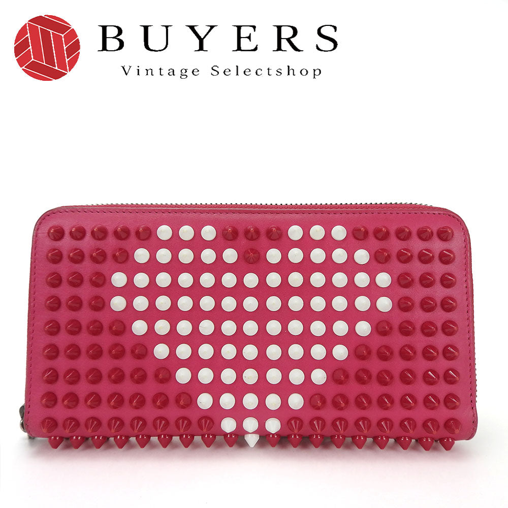 Christian Louboutin Long Wallet Purse 1155017 leather pink Panettone
