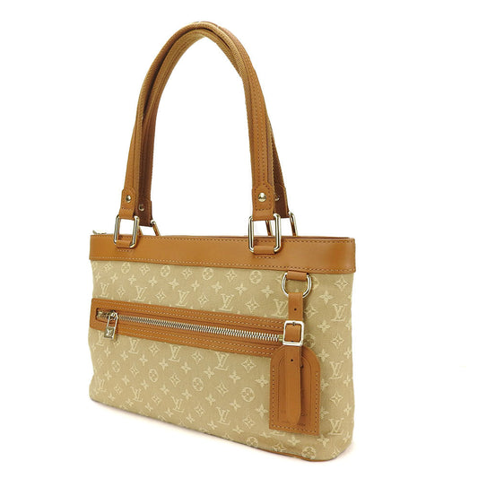 LOUIS VUITTON Handbag M92684 Monogram Mini, Leather beige Lucille PM Women Used Authentic