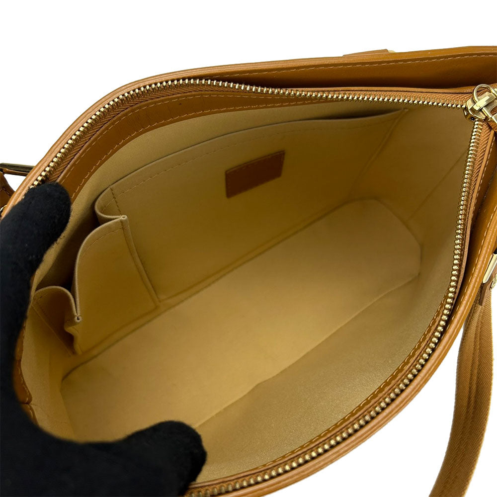 LOUIS VUITTON Handbag M92684 Monogram Mini, Leather beige Lucille PM Women Used Authentic