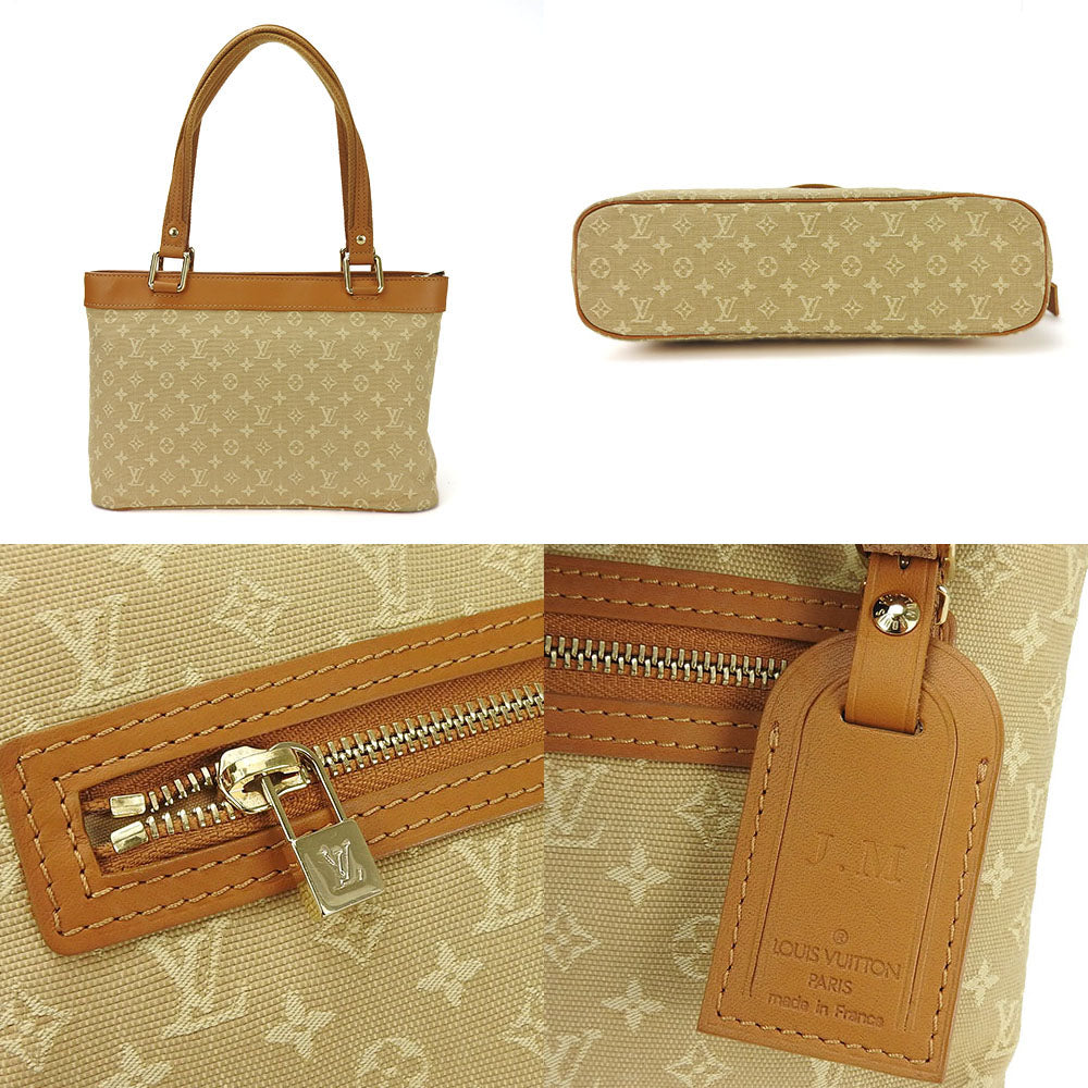 LOUIS VUITTON Handbag M92684 Monogram Mini, Leather beige Lucille PM Women Used Authentic