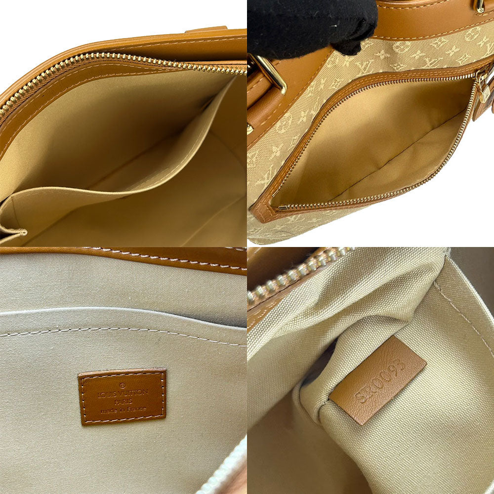LOUIS VUITTON Handbag M92684 Monogram Mini, Leather beige Lucille PM Women Used Authentic