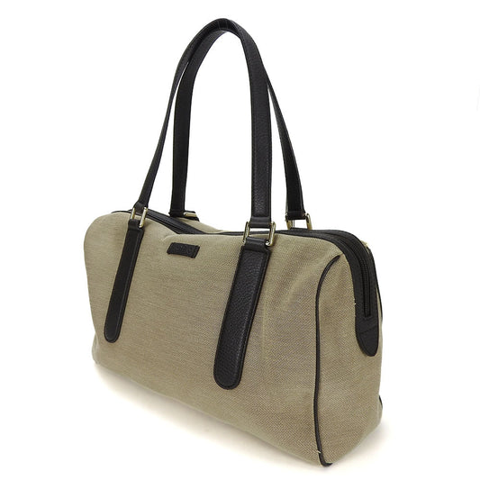 GUCCI Boston Duffel bag 257288 Canvas, Leather beige Women Used Authentic
