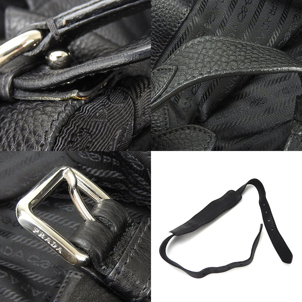 PRADA Tote Bag VA0679 Nylon black 2Way Tote Bag Large Women(Unisex) Used Authentic
