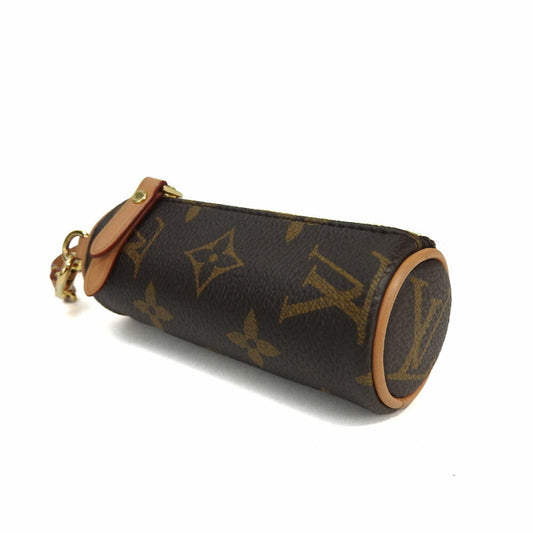 LOUIS VUITTON Accessory pouch M00354 Monogram Brown Micro Papillon Women Used Authentic