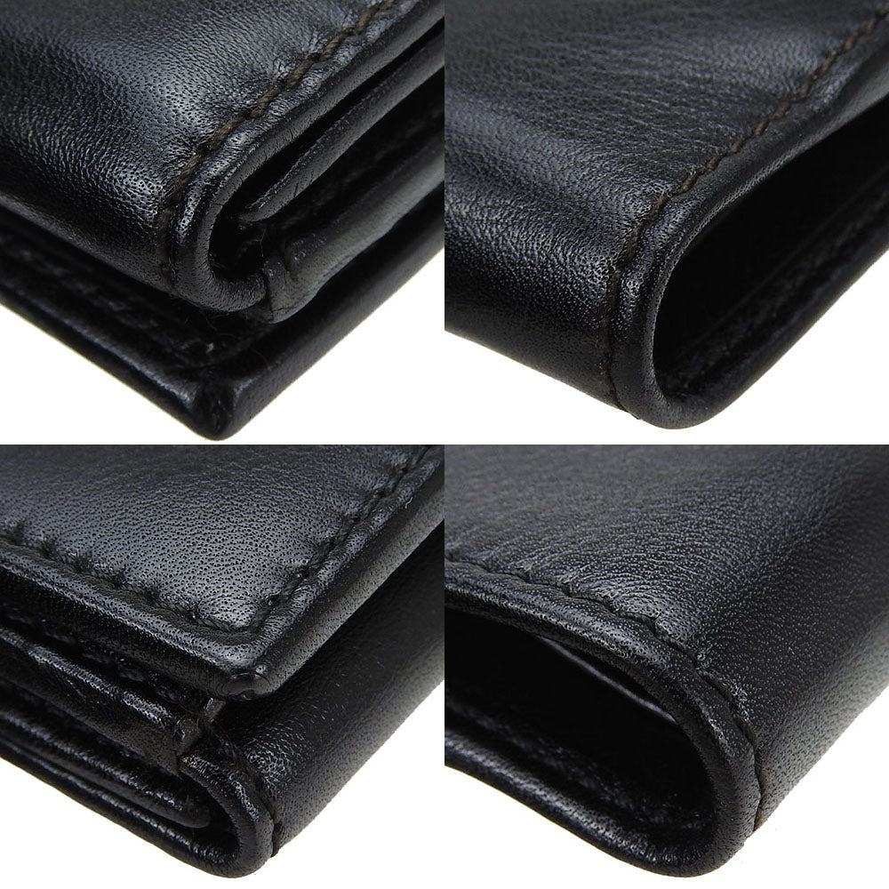 GUCCI Bifold Wallet 162759 leather black Women Used Authentic
