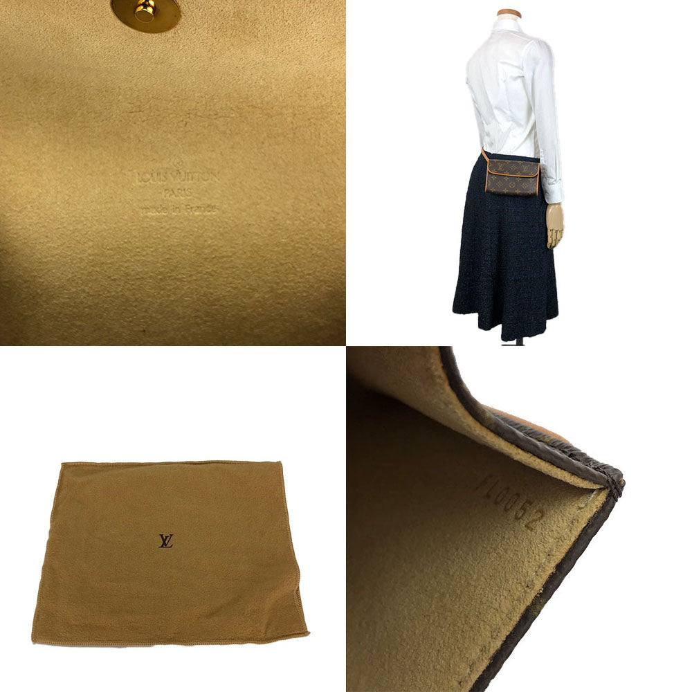 LOUIS VUITTON Waist bag M51855 Monogram Brown Pochette Florentine Women XS Used Authentic