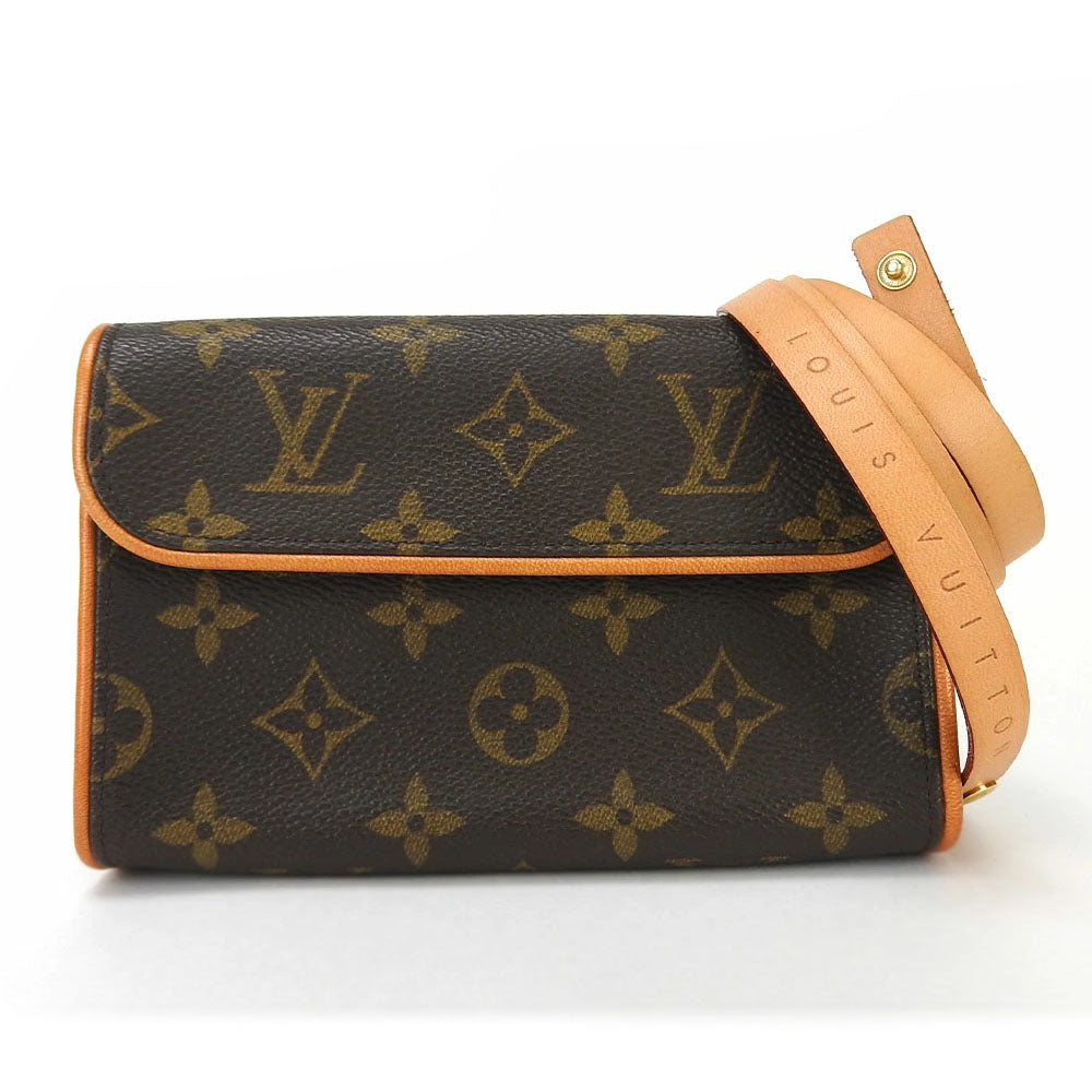 LOUIS VUITTON Waist bag M51855 Monogram Brown Pochette Florentine Women XS Used Authentic