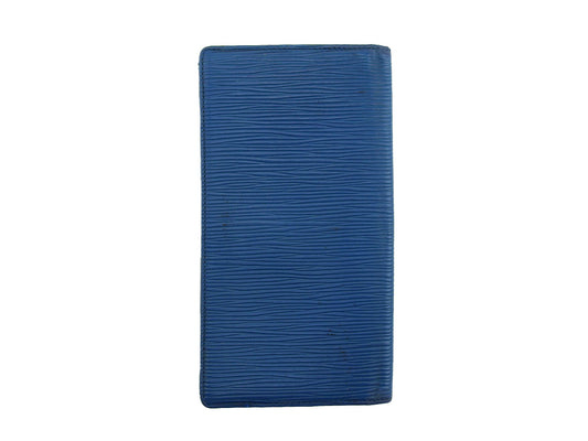 LOUIS VUITTON Bill Compartment M63215 blue Porto Cartes Cridit Yen