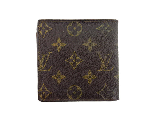 LOUIS VUITTON Bifold Wallet M61665 Brown beige Porte Billets Cartes Crdit Monet
