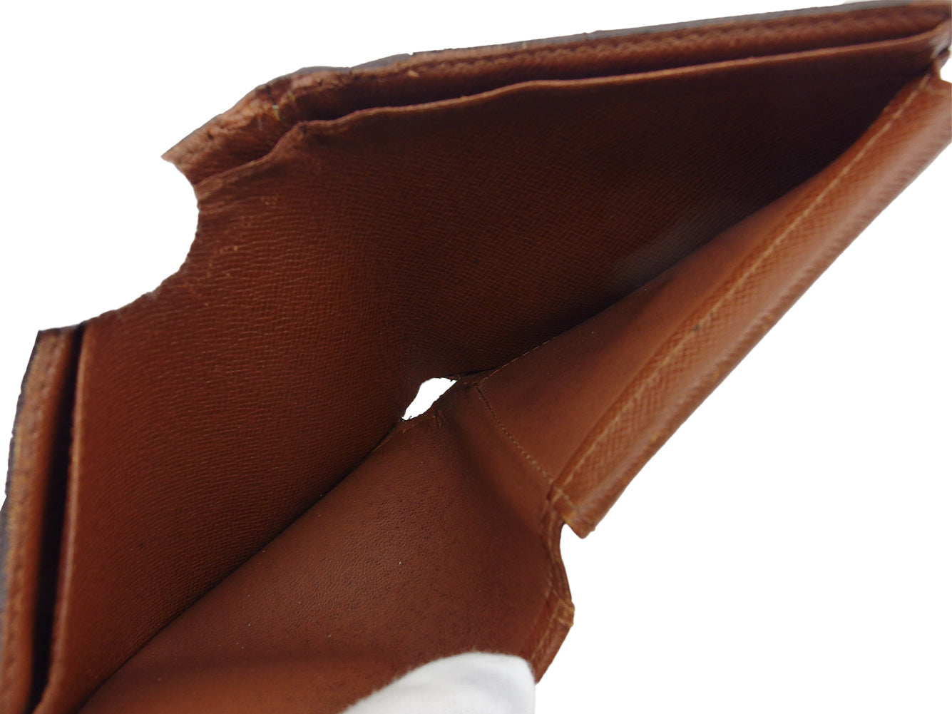 LOUIS VUITTON Bifold Wallet M61665 Brown beige Porte Billets Cartes Crdit Monet