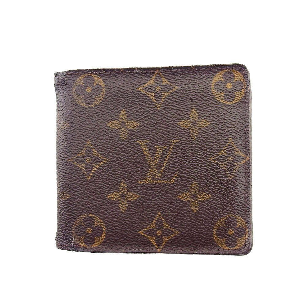 LOUIS VUITTON Bifold Wallet M61665 Brown beige Porte Billets Cartes Crdit Monet