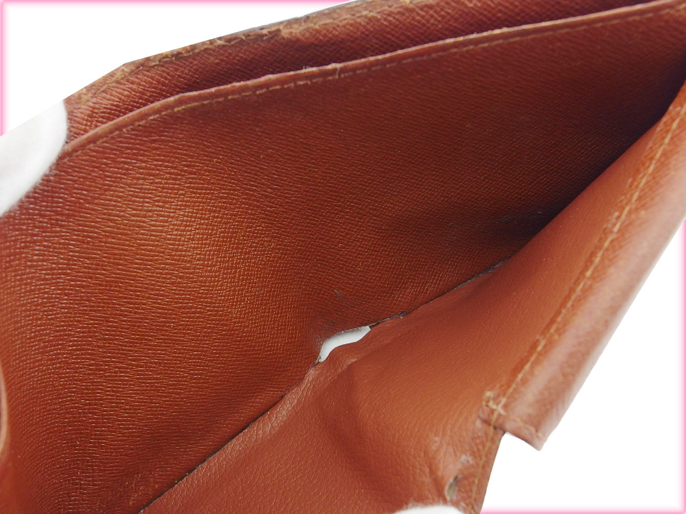 LOUIS VUITTON Bifold Wallet M61665 Brown beige Porte Billets Cartes Crdit Monet