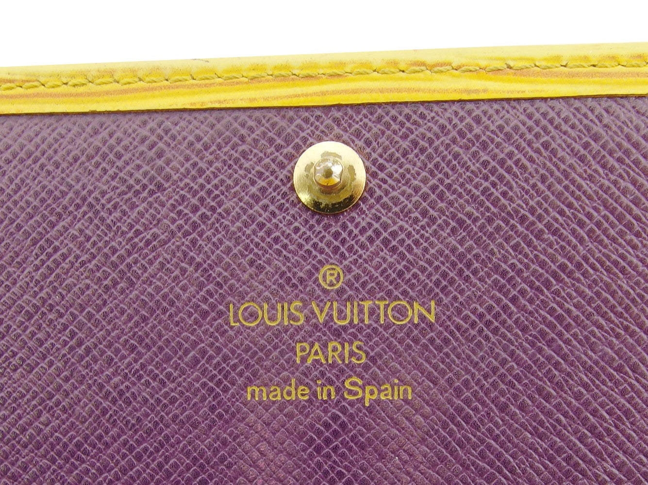 LOUIS VUITTON Long Wallet Purse Tassiri Yellow Pochette Porto Monécredi