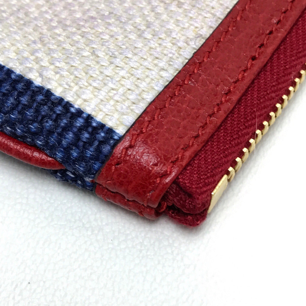 GUCCI Clutch bag 524788 Canvas / leather Red Men's Women Baia de la Silvi stripes unisex(Unisex) Used Authentic