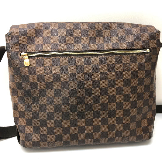 LOUIS VUITTON Shoulder Bag N51211 Damier canvas Ebene Damier Brooklyn MM Women Used Authentic