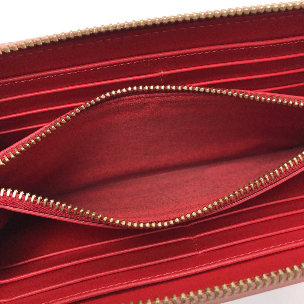 Christian Louboutin Long Wallet Purse 1165065 leather pink Panettone spike studs Women Used Authentic