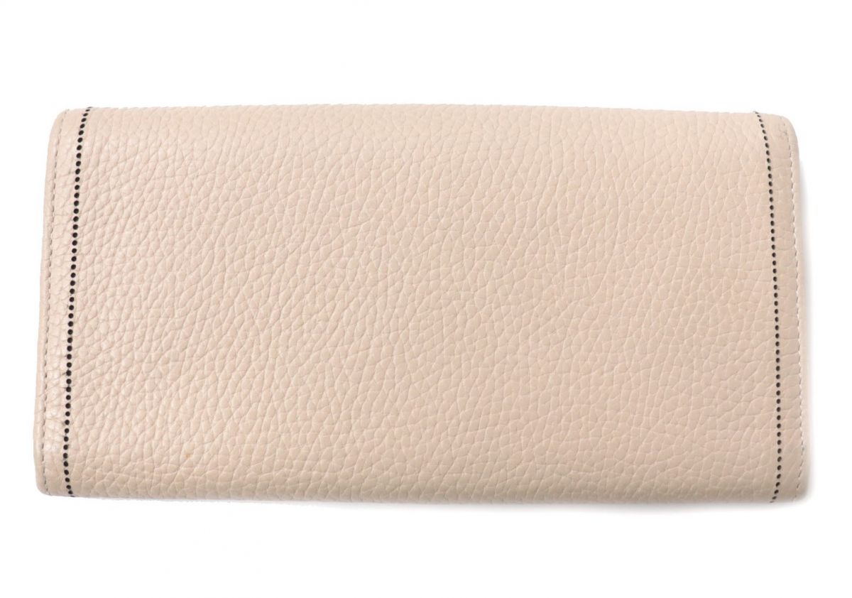 BALENCIAGA Long Wallet Purse Main: Leather pink beige Women Used Authentic