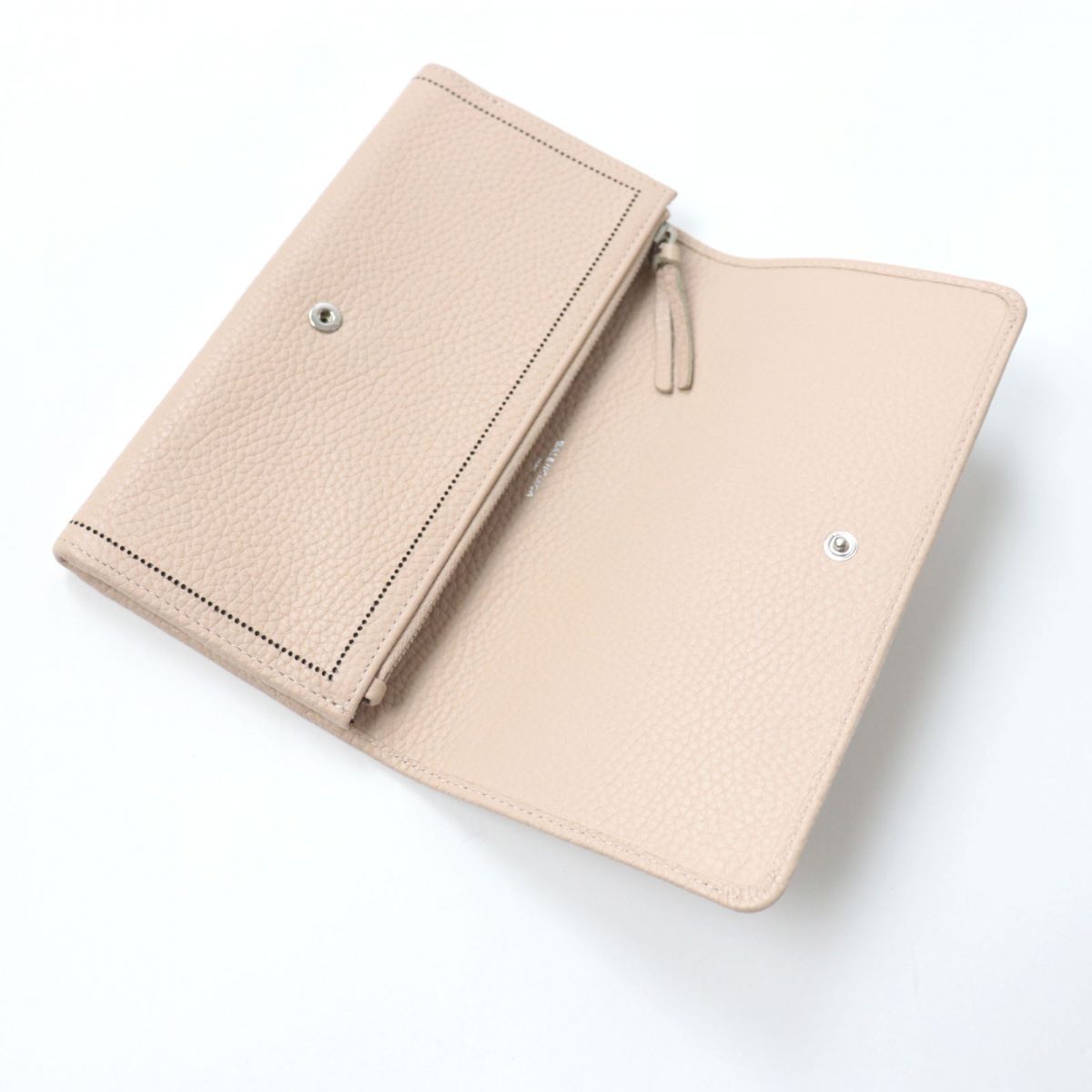 BALENCIAGA Long Wallet Purse Main: Leather pink beige Women Used Authentic
