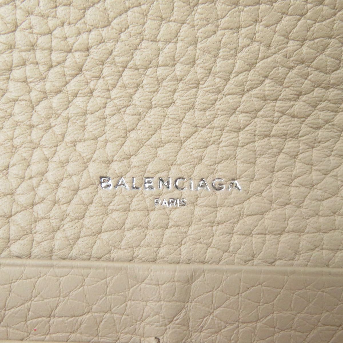 BALENCIAGA Long Wallet Purse Main: Leather pink beige Women Used Authentic