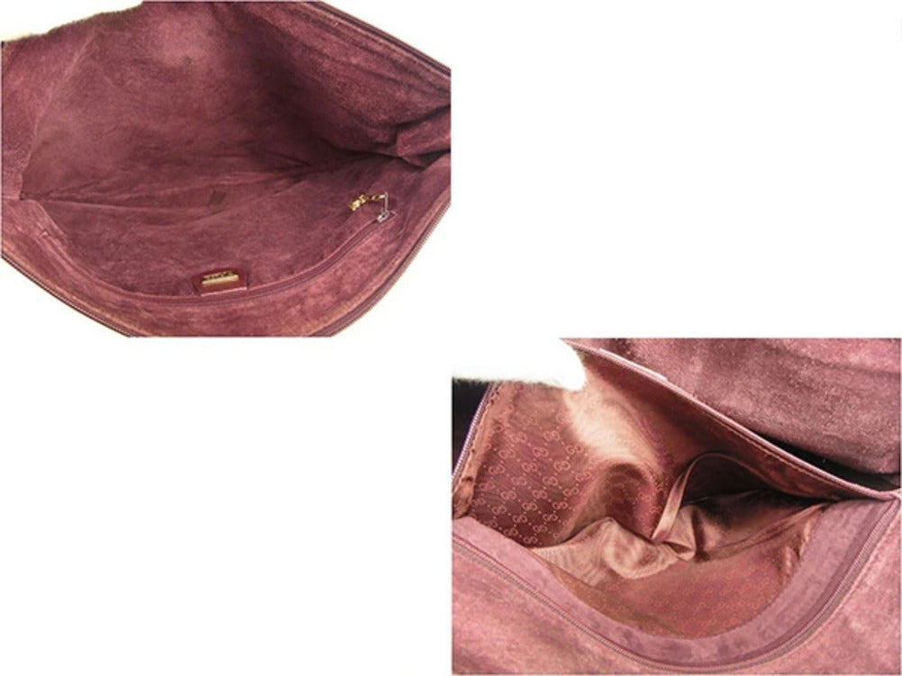 GUCCI Shoulder Bag Bordeauxx Gold Old Gucci