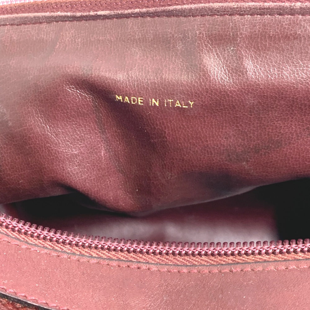 CELINE Boston Duffel bag Canvas / leather Red C Macadam Carriage vintage Women Used Authentic