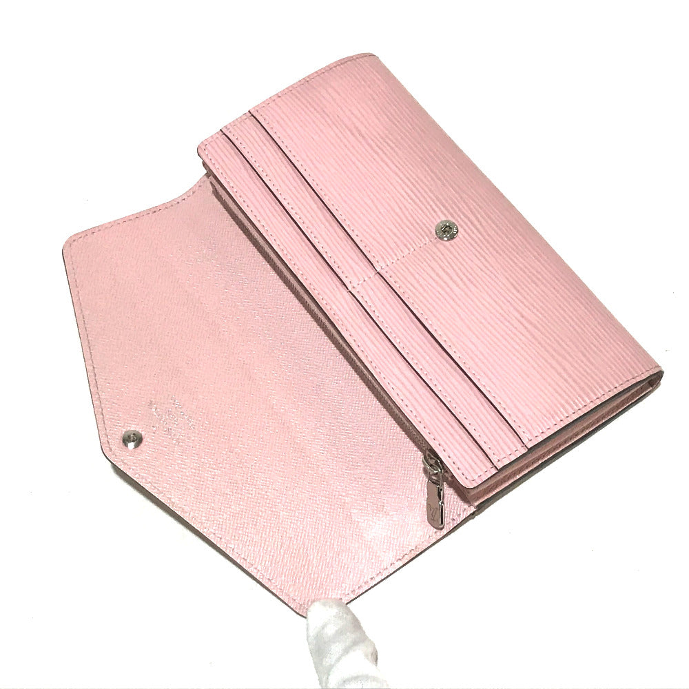 LOUIS VUITTON Folded wallet M61394 Epi Leather pink Epi Portefeuille Sarah Women Used Authentic