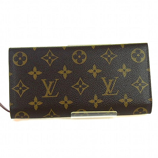 LOUIS VUITTON Long Wallet Purse M60697 Monogram canvas Fuchsia Old model Monogram Portefeuille Emily Women Used Authentic
