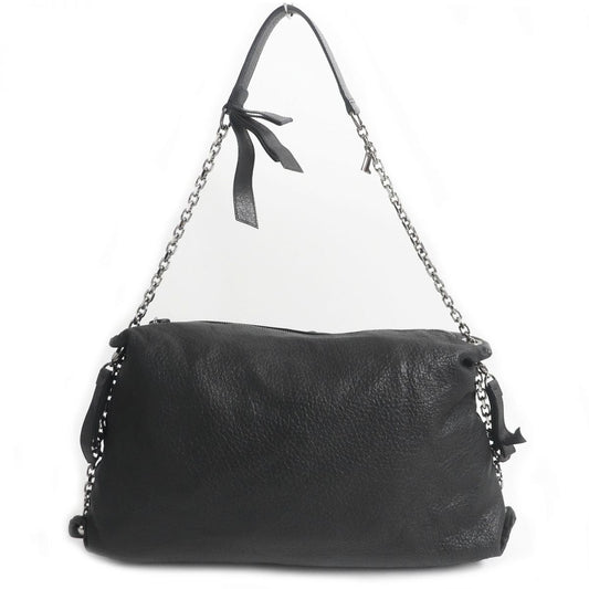 Christian Louboutin Shoulder Bag Main: Nappa leather black mens Used Authentic