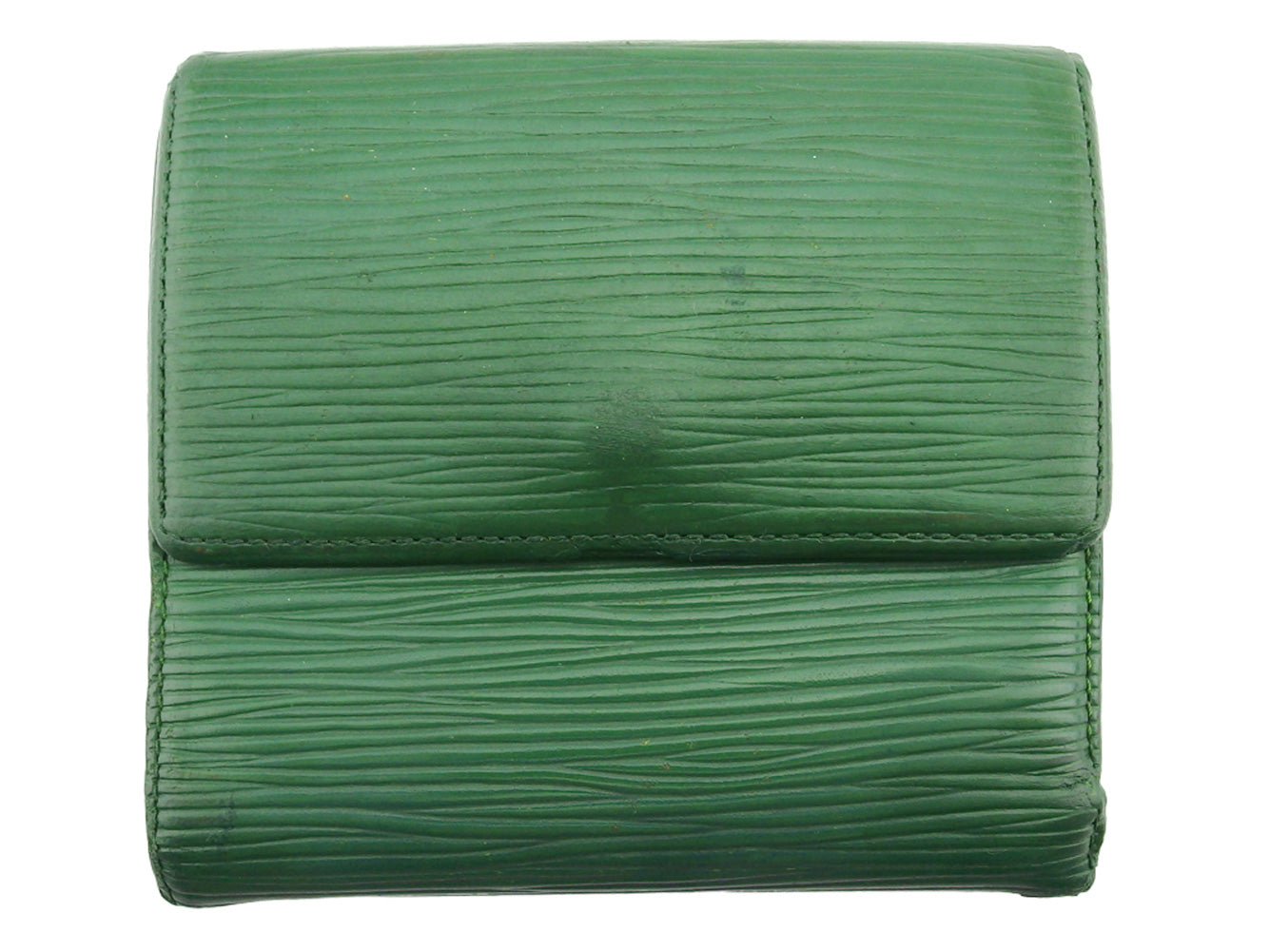 LOUIS VUITTON Bifold Wallet M63484 green Porte Monnaie Billets Cartes Credit