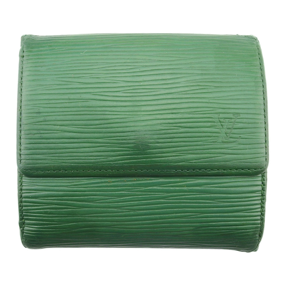 LOUIS VUITTON Bifold Wallet M63484 green Porte Monnaie Billets Cartes Credit