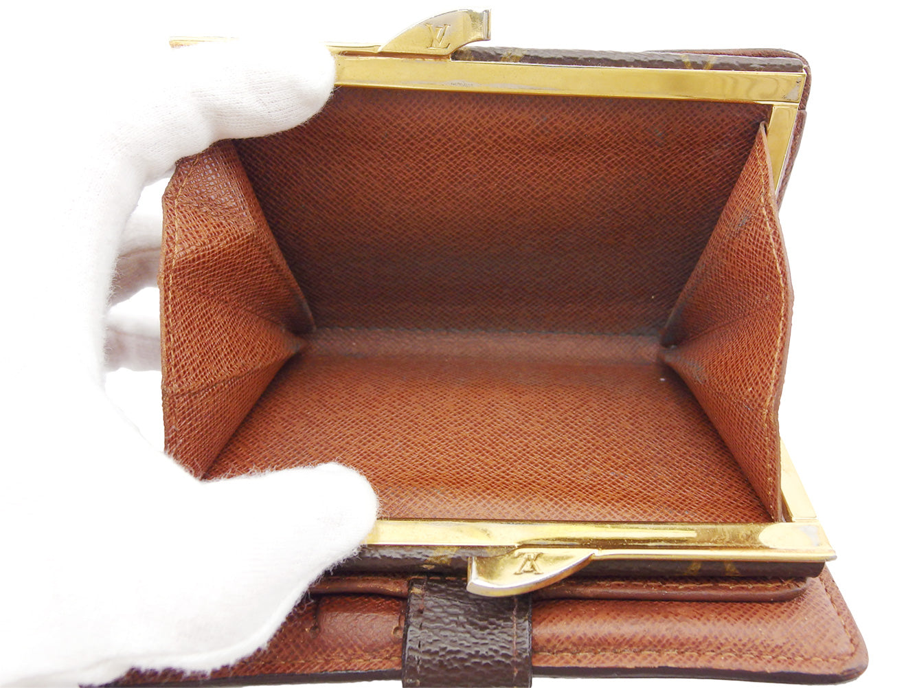 LOUIS VUITTON Bifold Wallet M61663 Brown beige gold Portonevie Vienova