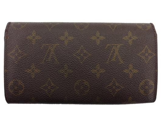 LOUIS VUITTON Long Wallet Purse M61725 Brown beige Pochette Porto Monécredi