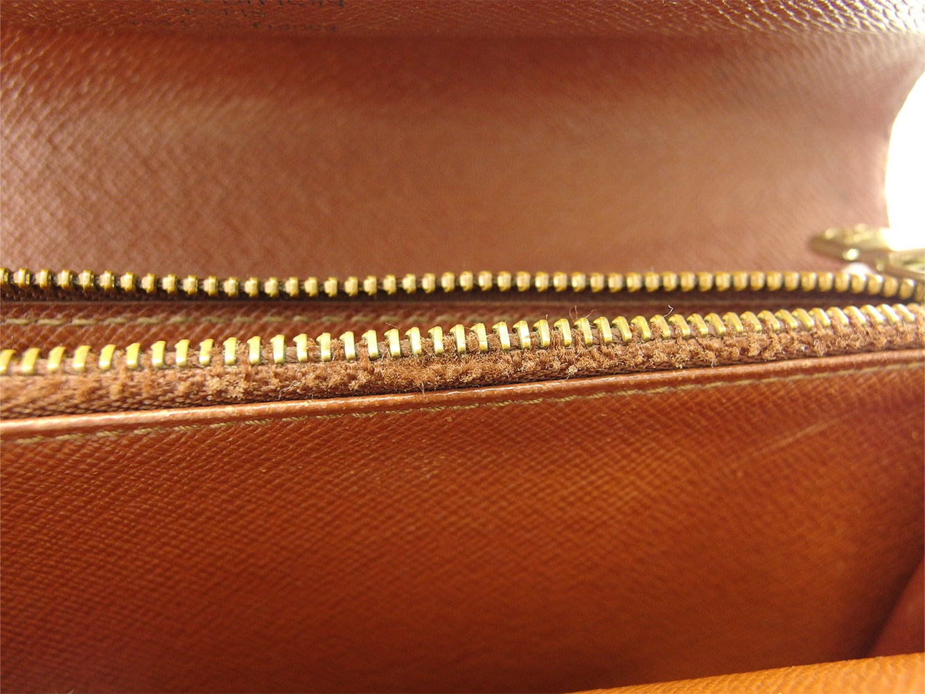 LOUIS VUITTON Long Wallet Purse M61725 Brown beige Pochette Porto Monécredi