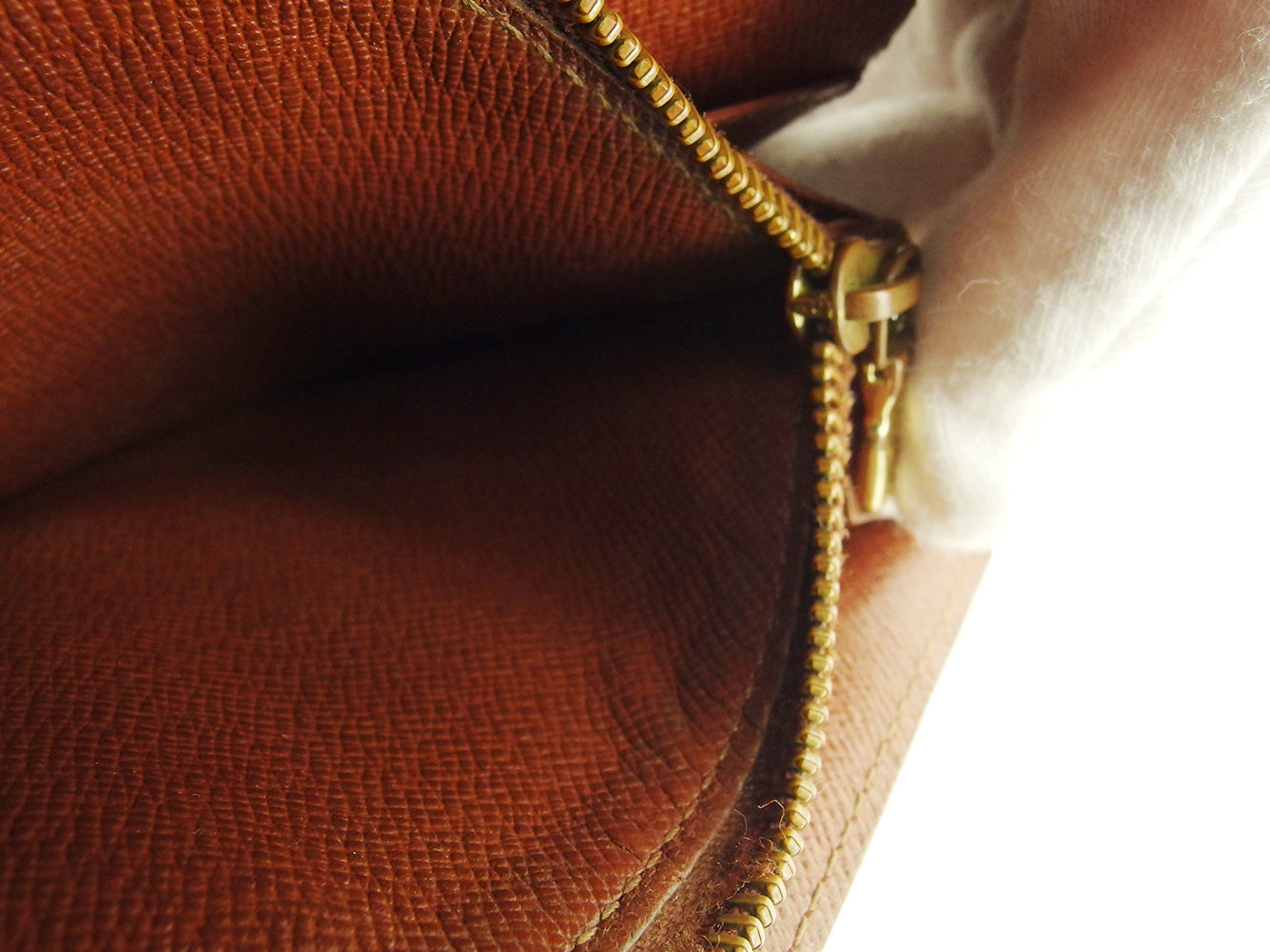 LOUIS VUITTON Long Wallet Purse M61725 Brown beige Pochette Porto Monécredi