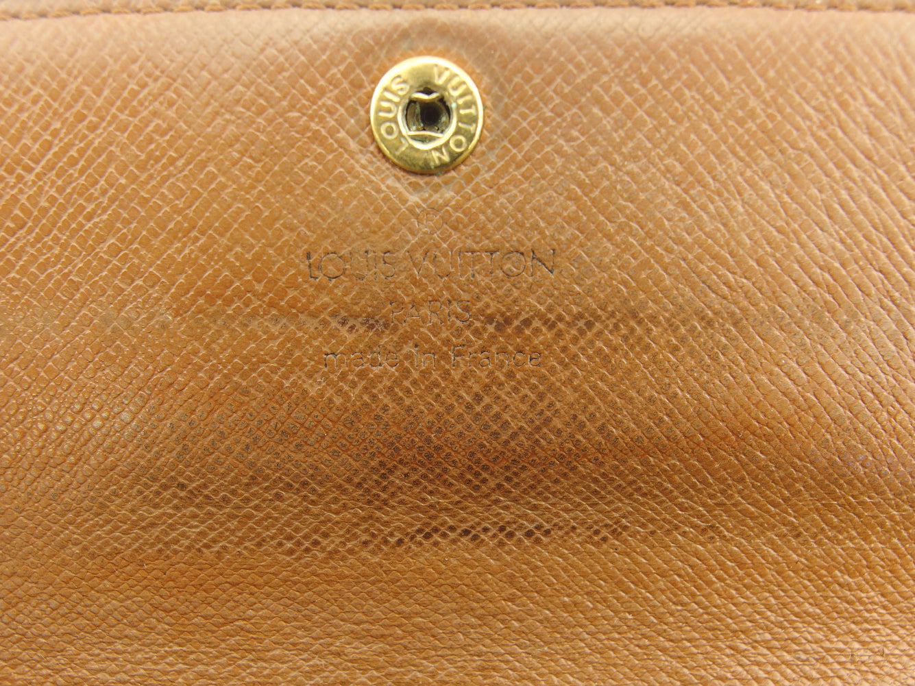 LOUIS VUITTON Long Wallet Purse M61725 Brown beige Pochette Porto Monécredi