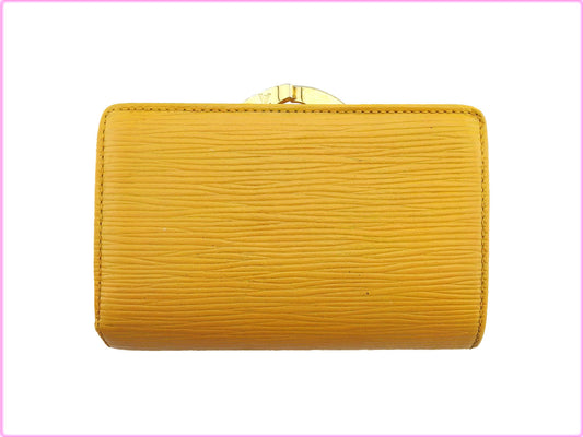 LOUIS VUITTON Bifold Wallet M63249 Yellow purple Portonevie Vienova