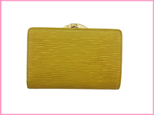 LOUIS VUITTON Bifold Wallet M63249 Yellow purple Portonevie Vienova