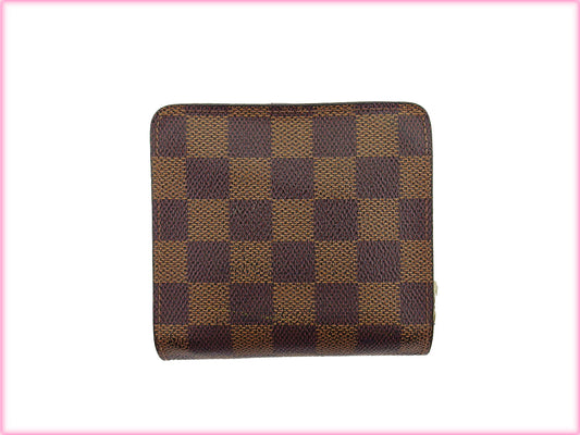 LOUIS VUITTON Bifold Wallet N61668 Brown beige Compact zip
